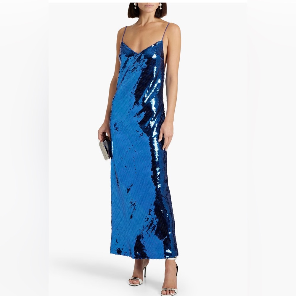 Ronny Kobo Shelly Sequined Chiffon Maxi Dress